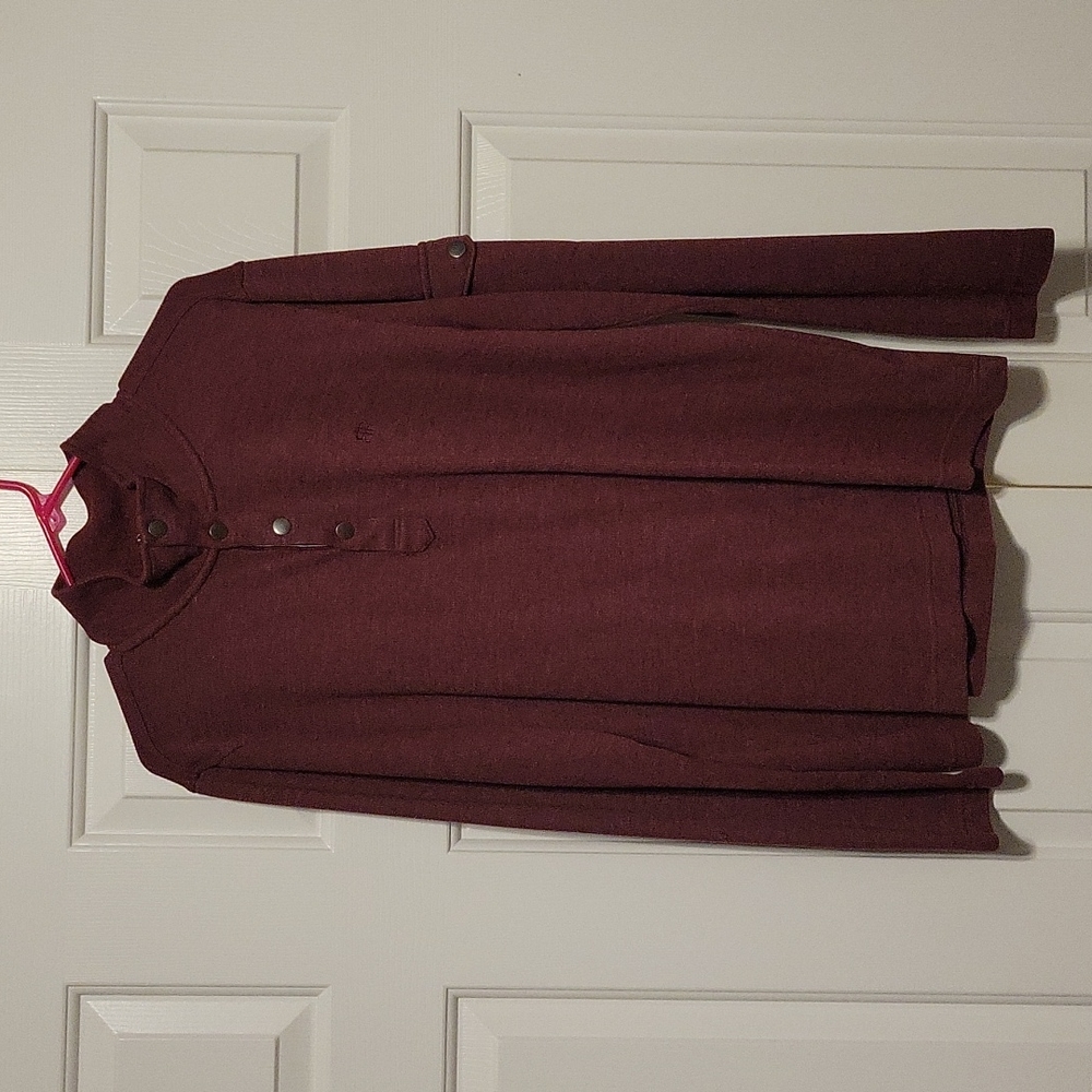 Banana Republic L Red Sweater w/Sleeve Pocket